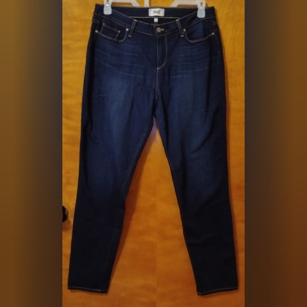 Paige Verdugo Ultra Skinny Jeans Dk Blue Sz 32